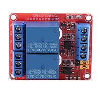 BAFOVY 2 Channel Relay Module with Optocoupler Isolation High Level Low Level Level Triggered 5mA Current with Fault Tolerant Design for Projects (24V)
