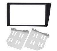 BAFOVY 2 Din Car Stereo Radio Fascia Trim Kit ABS Double Din Radio Frame Kit Dash Stereo Bezel Replacement for LHD 2001-2005 Black Seamless Fitment Easy Installation Premium Material