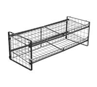 BAFOVY 2 Tier Stackable Can Organizer, Storage Rack Holds 64 Cans, with Double Layer Design, for Kitchen Pantry Food Storage