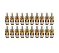 BAFOVY 20Pcs AC High Pressure Valve Core Schrader Replacement Copper R134a