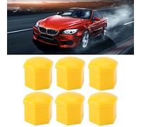 BAFOVY 20pcs Car Wheel Nut Caps 19mm Auto Hub Screw Cover Screw/Fastener Rims Exterior Protective Wheel Screw/Fastener Covers with Nylon PA66 for All 19mm Screw Black Gray Red Yellow Blue Green
