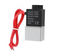 BAFOVY 2V025-06 Solenoid Valve Quick Reversing, Stable Performance, Compact Design for Mechanical Engineering and Automation Equipment with and Aluminum Alloy Material (AC220V)