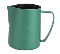 BAFOVY 304 Stainless Steel Milk Frothing Pitcher, Ergonomic Handle for Easy Frothing, Perfect for Latte Art, 480ml Capacity for Home or Cafe (Matte Green)