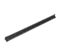 BAFOVY 30cm Aluminum Triangular Engineer Scale Ruler, Architectural Drafting Tool for Architects, Engineersand Students (Black)