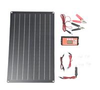 BAFOVY 30W Car Solar Panel Charger Portable Solar Panel Charging Kit for Car Battery with Smart Internal Guard System High Efficiency Monocrystalline Silicon for Boats