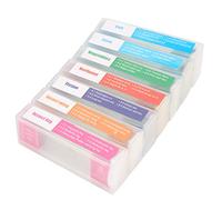 BAFOVY 35 Pack Prepared Slides With Specimens For Kids, Slides, Prepared For Kids With Specimens Glass Great Educational Companion, Organized And Labeled, Comprehensive Learning