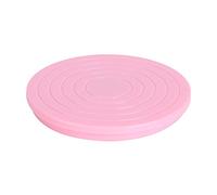 BAFOVY 360 Degree Rotating Cake Decorating Turntable Mini, Family Kitchen Baking Tool, Easy to Use, Food-grade Material, Pink with Stability on Work Surfaces, Preventing Sliding for DIY