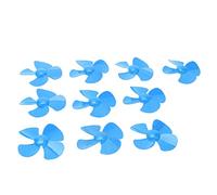 BAFOVY 4 Blades Propeller ABS Plastic Propeller 80mm with 2mm Hole 10pcs for Toy Accessories RC Car Model Electric Boat Replacement Parts (Blue)