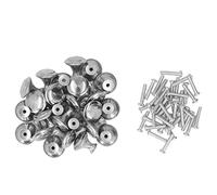 BAFOVY 40Pcs Round Cabinet Knobs Zinc Alloy Round Mushroom Knob Single Hole Rust Resistant Easy Install Replacement for Kitchen Cabinets Drawers Wardrobes Furniture Doors (Medium)