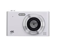 BAFOVY 48MP UHD 4K Retro Digital Camera, Compact Design, 16X Zoom and Anti Shake Features for Kids and Students (White)