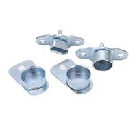 BAFOVY 4Pcs Tailgate Hinge Kit Aluminum Alloy Tail Door Hinge with Electroplated Anti Rust Finish 15074252 15074253 for Silverado Sierra 1500 2500 3500 1999 to 2007