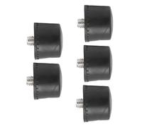 BAFOVY 5 Pcs Rubber Hammer Head Black Rubber Hammer Head M8x1 Replacement Tips Soft Non Slip Oil Prevention for Household Tile Ceramic Small Parts Repair (Φ25mm)