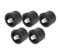 BAFOVY 5 Pcs Rubber Hammer Head Black Rubber Hammer Head M8x1 Replacement Tips Soft Non Slip Oil Prevention for Household Tile Ceramic Small Parts Repair (Φ35mm)