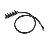BAFOVY 5 Port PC 4 Pin PWM CPU Cooling Fan Splitter Hub Adapter, Easy Installation, Versatile Compatibility, Enthusiasts Choice, Expands Motherboard. Not a Speed controller. Fan Hub
