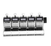 BAFOVY 5 Units Mechanical Stainless Steel Tally Counter with 4 Digit, Hand Press People Counting Tool for Airdrome, Terminal Counting, Factory Statistics, Fishing, and