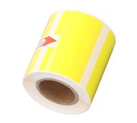 BAFOVY 50 X 30mm Thermal Printer Paper, Thermal Labels Plain Paper with Coating, Ink Free Printing, Oil Resistant Scratch Resistant for Office Store Labeling (Yellow)
