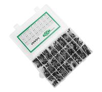 BAFOVY 500Pcs Electrolytic Capacitor Kit, Aluminum Capacitor Assortment Box, 24 Values 0.1uF to 1000uF 10V 16V 25V 50V for Circuit Repair Electronics and Technicians