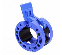 BAFOVY 50mm Barbell Collar Clamp Clip, Spring Locking Plastic Clips for Weightlifting Powerlifting with One Handed Installation for 2 Inch Barbell (Blue)