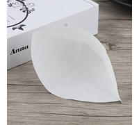 BAFOVY 50PCS Drip Coffee Powder Filter Papers, White Cone Shape Strainers Replacement, Strong Support, Increase Purity, Enhanced Brewing, Release The, Made of No-Fluorescent Wood Pulp