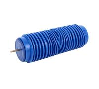 BAFOVY 5in Rubber Pattern Paint Roller, Create Unique Surfaces, Hide Imperfections, Durable Material for Walls, Ceilings, Furniture, Clothes, Blue Paint Roller with Decorative Tool (ZZ0080 Circle)