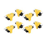 BAFOVY 8 Pcs Metal Game Button, High Sensitivity Mobile Controller for Games, Compact Design for PUBG and Mobile Gaming (Yellow)