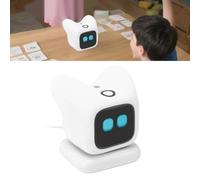BAFOVY 800mAh AI Pet Robot，Smart Robot Toy with Emotion Recognition Interactive Talking Magnetic Charging Dual Modes for Kids Language Learning Companion (White)