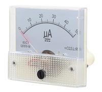 BAFOVY 85C1 A DC 0-50UA Pointer Ammeter, ABS Material with Clear Dial, Accurate Measurement for Voltage Stabilizer and Power Distribution Cabinet