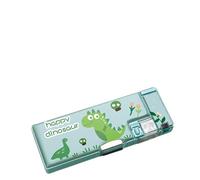 BAFOVY Adorable Cartoon Design Dual-Sided Pencil Bag, Huge Capacity for Kids School with Built-in Sharpener, Magnetic Closure (#1)