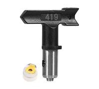 BAFOVY Airless Spray Gun Nozzle Tip, Tungsten Steel Reversible for Paint Spraying with Easy Atomization Anti-Switch Cleaning for Residential Commercial Buildings 419# 319# 215# (419)