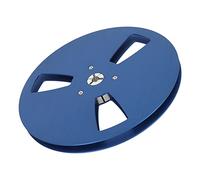 BAFOVY Aluminum Alloy 7 Inch Sound Recorder Reel, Universal Noise Reduction Repair Replacement Accessory, Modern Design with 3 Wind Holes, Compatible with, for Reel to Tape (Blue)