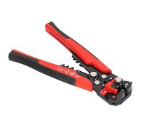 BAFOVY Automatic Crimper Plier Wire Cutter Stripping Tool for Home Factory, 8in Wire Cutters with Adjustable Stripping Length, Zinc Alloy Head, Carbon Steel Cutting Edge, Ergonomic Handle (Red)