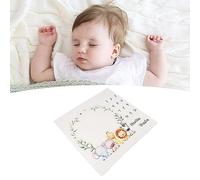 BAFOVY Baby Monthly Milestone Blanket Newborn Photo Background Cloth Garland Pattern Tapestry Rug for Photography Props with HD Design Soft Polyester