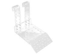 BAFOVY Basking Platform, Transparent, Adjustable Hook, Sun Exposure, Climbing Ladder for Aquarium Fish Tank, White (TC)