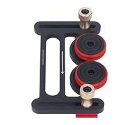 BAFOVY Bearing Inventory/Share Guide Roller, Aluminum Alloy Double Wheel Table Saw Feeding Roller with 2 Sliding Blocks and Adjustable Height, for Woodworking Table Saw Users