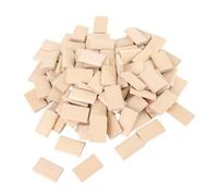 BAFOVY Beechwood Loose Tenons Solid Wood Tenons Woodworking Connectors 100Pcs 5x19x30mm for Furniture Joint Cabinet Making Frame Engineering with Flat Thin Design Trusted Stability