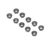 BAFOVY Black Coating Carbide Inserts Round Turning Inserts 10PCS CNC Milling Lathe Cutting Tool RPMT10T3MOE P for Curved Concave Hollow Work General Turning Finishing (RPMT10T3MOE-P)