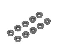BAFOVY Black Coating Carbide Inserts Round Turning Inserts 10PCS CNC Milling Lathe Cutting Tool RPMT10T3MOE P for Curved Concave Hollow Work General Turning Finishing (RDMW1604MOE-P)