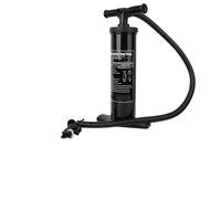 BAFOVY Black Super Light Original Plastic Cylinder Drawing Hand Air Pump, Dual Action Inflator for Inflatable Bed or Large Equipment, with 3PCS Inflation Inlet (L)