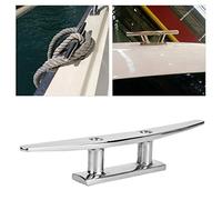 BAFOVY Boat Base Cleat, Klampe 316 Stainless Steel, Mirror Polished, Easy Installation, Versatile Use, Suitable, Bh5M0F00 for Boats, (20.3Cm/8In)