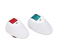 BAFOVY Boat Navigation Light, PC Material, 3W LED Bow Lamps, Red Green Signal Lights, Ideal for Yachts and Fishing Boats Under 39.4ft (White)