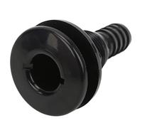 BAFOVY Boat Through Hull Connector ABS Plastic Through Hull Fitting 3 4in Direct Replacement Hose Coupling Drain Outlet for Boat Water Drain Scupper Plumbing Use (Black)