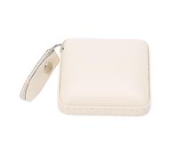 BAFOVY Body Measuring Tape, PU Leather Sewing Tape Measure with Self Locking Mechanism and Quick Retraction Button, 59 Inches 1.5 Meters Dual Scale for Tailoring Crafting Body (Hemmed Square - Beige)