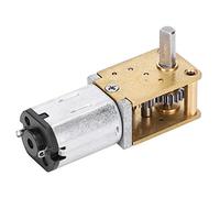 BAFOVY Brush Motor, Red Copper Coil 16RPM 12V Speed Reduction Motor with 3 Layers of Dust Isolation and Low Speed for Intelligent Toy, Simulation Robot and Electronic Lock (DC12V27RPM)