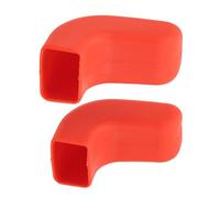 BAFOVY Bumper Tow Hook Cover Rubber Tow Hook Protector 1 Pair 2 X 2.3 in Cushioned Fit for JK JL Gladiator TJ 2007 2023 Front Bumper Styling and Grip (Red)