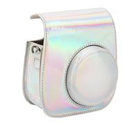 BAFOVY Camera Bag for Mini 11, Colourful PU Leather Case with Adjustable Strap for Instant Photography (Silver)