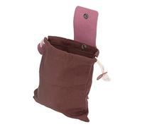 BAFOVY Canvas Foraging Bag Belt Loop Pouch with Metal Buckles for Hiking Mushroom Picking Outdoor Activities Foldable Lightweight 2lbs Capacity