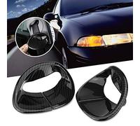 BAFOVY Car Interior Front Safety Belt Cover Trim Giulia 2016-2018 ABS Glossy Frame Protection Self-Adhesive Easy Install Scratch Dust Proof