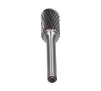 BAFOVY Carbide Burr Tungsten Steel Grinding Head Double Cut 12mm X 25mm 6mm Shank Die Grinder Bits for Deburring Engraving Chamfering Metalworkers Users (Double Slot)