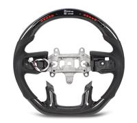 BAFOVY Carbon Fiber Steering Wheel, LED Shift Indicator, Dynamic Racing Experience for 1500 DT 2500 3500 2019-2025, Precision Engineering, Real Time Data Display, Ergonomic Design,