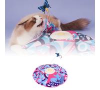 BAFOVY Cat Teaser Toy Polyester, Multi Modes Automatic Kitten Toy with Non Slip Base 1000mAh Battery for Homes Cat Cafes Pet Boarding Facilities